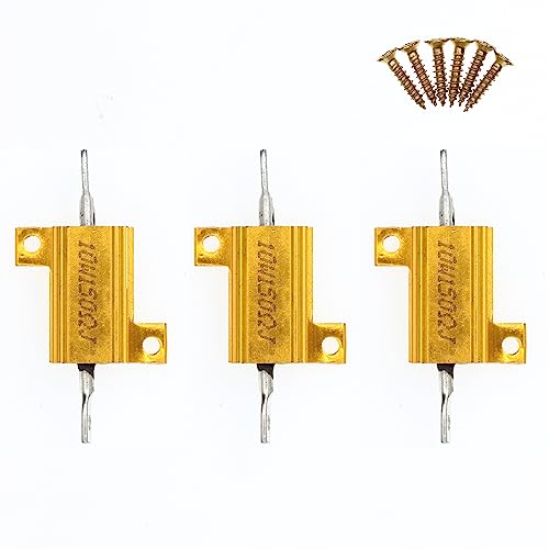 3 Piezas 10W 150 Ohm Resistencias de alambre de aluminio de alta potencia con tornillos