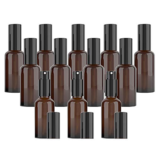 Botellas de cristal en espray para perfume, pulverizador de perfume, botellas de viaje portátiles con embudo para la limpieza de perfumes, aceites esenciales y fijador del cabello, etc Cover