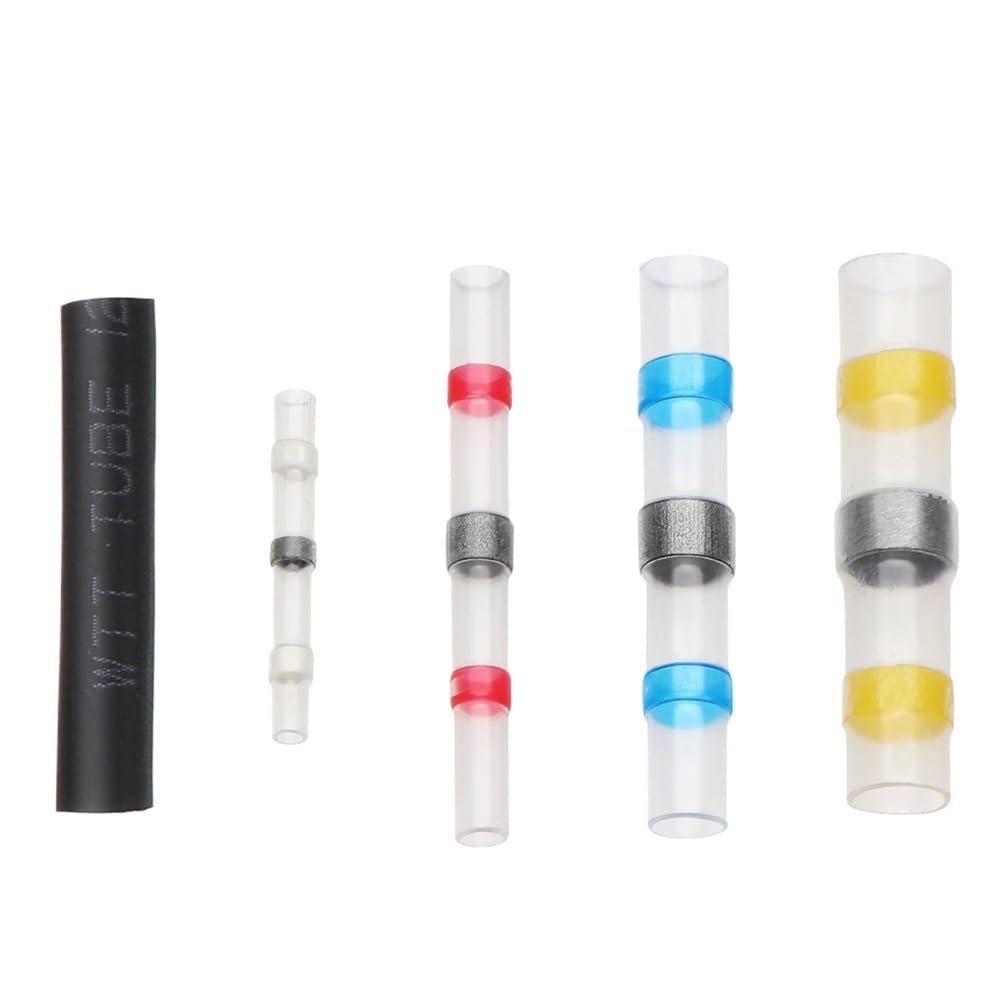 ICXLPMC Solder Seal Wire Connectors - Heat Shrink Solder Butt Connectors - Solder Connector Kit - Automotive Marine Insulated