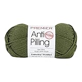 Premier Yarns Anti-Pilling Everyday Worsted Yarn, Soft Acrylic Yarn, Ideal Yarn for Crocheting and Knitting, Machine Washable, 180 yds, Spruce