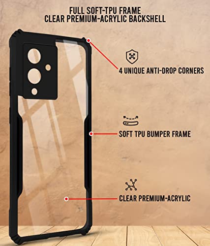 Image of Jkobi Back Cover Case for Infinix Note 12 5G (Shockproof with Polycarbonate Clear Panel | Professional Black)