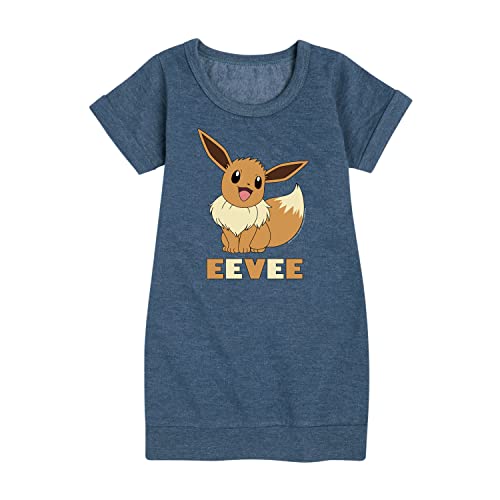 HYBRID APPAREL - Pokémon - Happy Eevee- Youth Girls Fleece Dress - Size