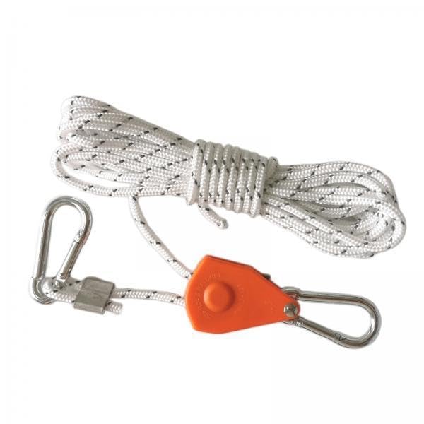 MERISHOPP® 2xRope Hanger Ratchet Tightener Grow Light Hangers for Outdoor Canopy Climbing 5m White | Sporting Goods | Outdoor Sports | Camping & Hiking | Tents & Canopies | Tent & Canopy Accessories-image-21