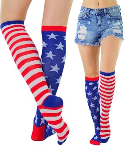 Image of ToBeInStyle Women's Acrylic Knee High Print Socks