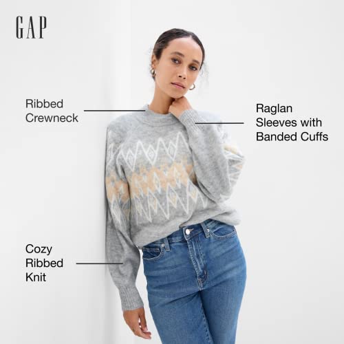 Gap Womens Forevercozy Ribbed Crewneck Sweater Pink Standard Xxl #TOP2