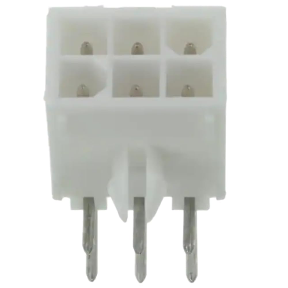 Pack of 5 1-770969-1 Connector Power HDR 6 POS 4.14mm Solder RA Thru-Hole 6 Terminal 1 Port