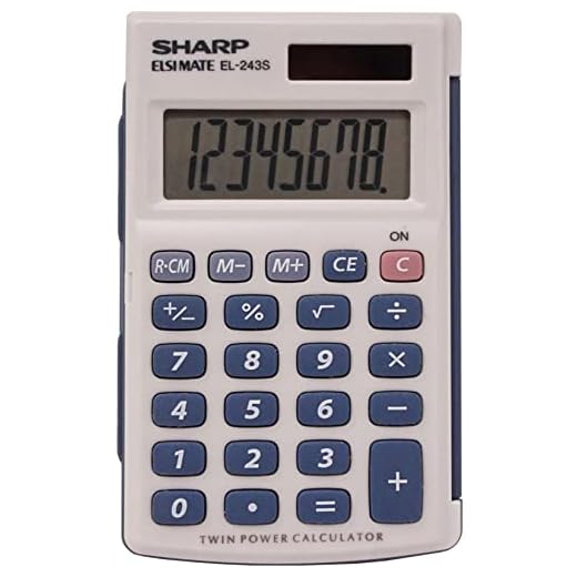 HANDHLD Calculator EL243SB by Sharp MfrPartNo EL243SB