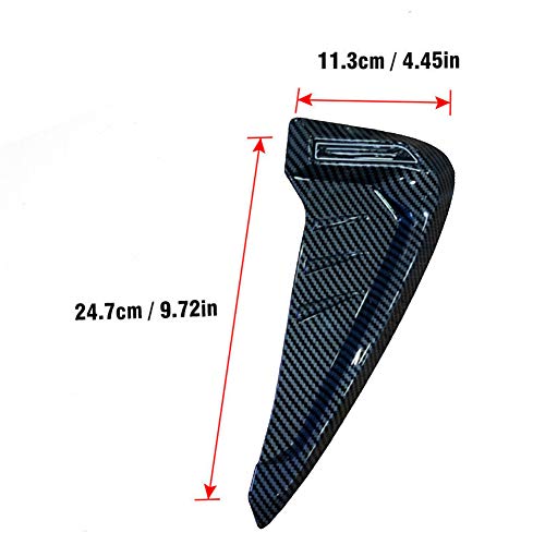 2pcs Car Front Fender Sticker, Car Fender Side, Car Side Fender Trim, Universal Leaf Plate Air Inlet Decorative Trim Cover, Car Fender Side Air Vent Cover Trim Sticker Decoration - Image 3