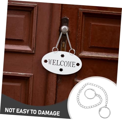 Cadenas metálicas para colgar señalizaciones de estacionamiento de exterior 7