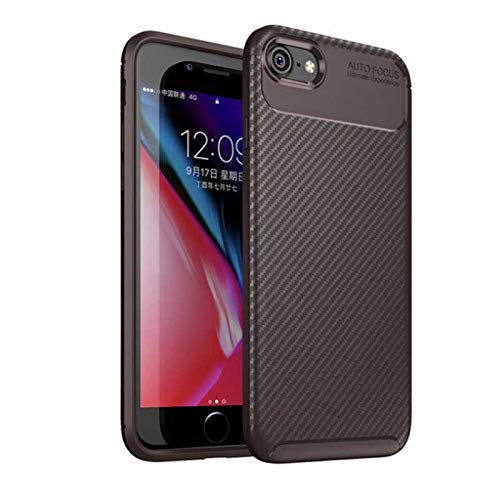 Zore Apple iPhone 7 ile Uyumlu Kılıf Negro Auto Focus Silikon Kahverengi