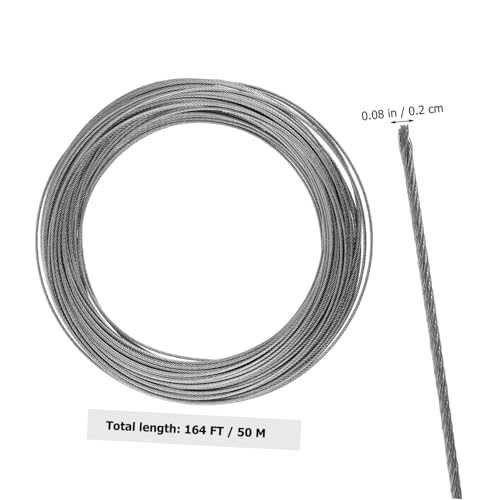 Câble en acier inoxydable corde à linge extérieur balcon fil gris