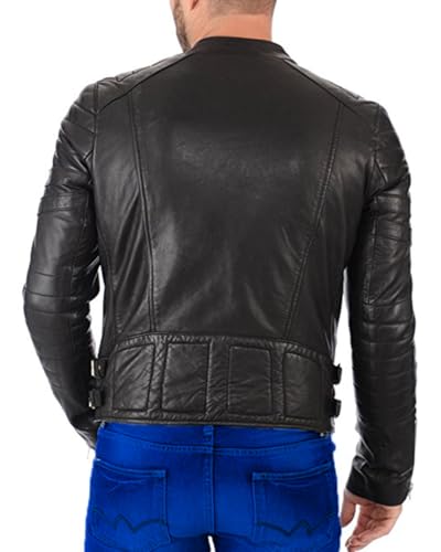 Slimfit Boys Black Biker Leather Jacket – Casual Wear with Antique Flair2