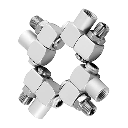 Adaptador de manguera de aire giratorio 360 Irfora de aluminio 4