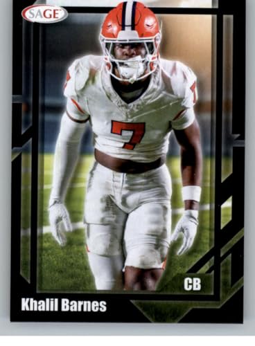 2026 Sage Retail Black #51 Khalil Barnes Clemson Tigers Official College Football Card in Raw (NM or Better) Condition