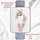 Hooolee® Wickelunterlage für Unterwegs, Baby Windeltasche Organizer Abwaschbar Tragbare Abwaschbar Windel Organizer Faltbare Wickelunterlage für Mamas Reisen (Rosa)