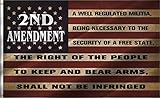 ANCONINE 2nd Second Amendment Flag 4x6Ft-2nd Amendment 1791 Vintage American Flags Banner with 2 Brass Grommets,Sturdy Double Stitched and Premium Polyester.