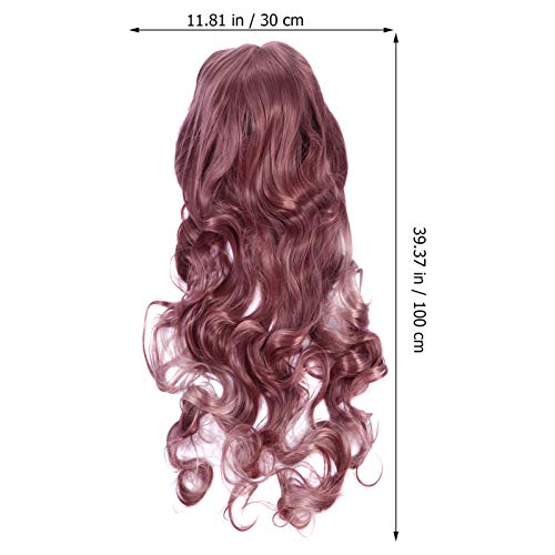 PIXNOR Peruca Longa Ondulada de Aparência Natural Peruca Cosplay de Halloween Perucas de Ondas Corpo