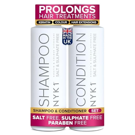 SALT SULFATE FREE Shampoo and Conditioner Set for Color Treated Hair (2 x 16.9 Fl Oz) Shampoo for Color Treated Hair and Conditioner - Sulfate Free Shampoo and Conditioner for Color Treated Hair