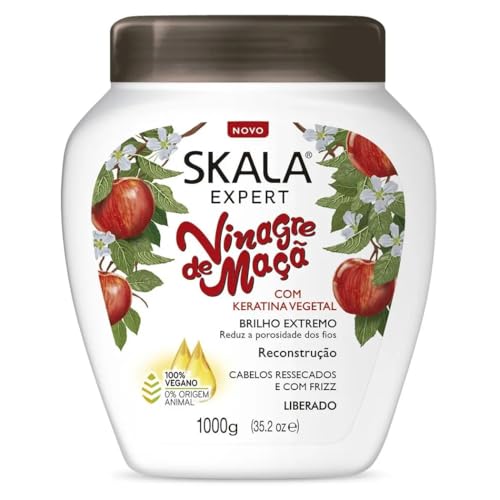 Brazilian Hair Vinagre Maca (Keratin) Plus Creme Treatment 1000g by Skala