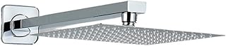 Rainfall Shower Head 8/10/12" fyrkantigt badrum Ultrathin regn topputställningshuvud med utställningsarmatur Faucet Accessories Wall Mounted (Chrome 8 tum)