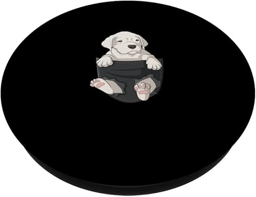 Miniatura 2 de Dog in pocket Dogo Argentino chest pocket PopSockets Swappable PopGrip