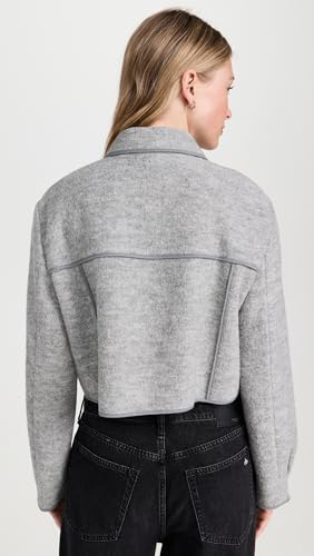 Theory Women's Crop Boucle Jacket3