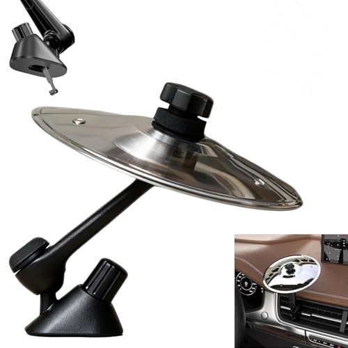 Car Cymbal Air Vent, Mini Metal Drum Car Crash Cymbal for Car Vent,Mini Car Cymbals for Drummer Music Lovers Gift(Silvery)