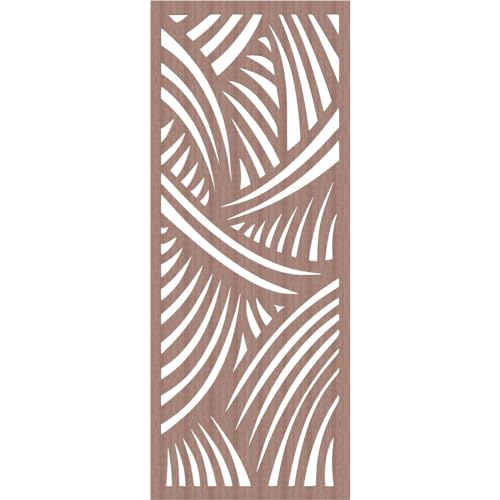 Image of Chester Decorative Pierced Fretwork Wood Wall Panels, 29 3 /8 inchW x 74 3 /8 inchH x 3 /8 inchT, Walnut