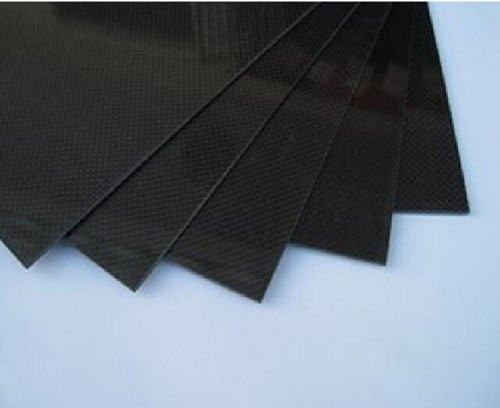 1pcs Black 200x500x1mm RC Carbon Fiber Plate Panel Sheet 3K Plain Weave Both Sides Glossy Surface