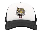 Impresión por sublimación Roaring Minimalistic Fancy Tiger Head Graphic Trucker Baseball Cap One Size