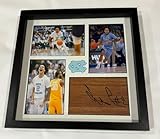 Elliot Cadeau Signed Framed 12x12 Floorboard Collage North Carolina Jsa Coa - Autographed College Floorboards