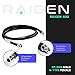 RAIGEN-400 N Type Female to RP-SMA Male - Low Loss RF Coaxial Cable - Helium Miner Cable - 10ft Extension for LoRa Antenna HNT Hotspot, Nebra, RAK, Bobcat, CB, Ham Radio, WiFi 4G LTE (10 Feet)
