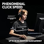 Logitech PRO X2 SUPERSTRIKE Lightspeed Wireless Gaming Mouse, Ultra-Fast Performance, Ultra Lightweight (61 g), Customizable Click Haptics, USB-C Charging, for PC/Mac/Laptop - White - Image 2