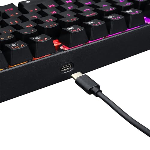 Teclado Mecânico Gamer Redragon Kumara Pro RGB Switch Marrom Preto - K552RGB-BRS-B