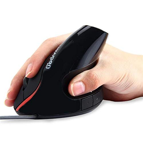 MonkeyClimb Wowpen-joy 5D 2.4GHz Wired USB Vertical Optical Mouse BLACK