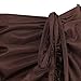 Grebrafan Steampunk Skirt for Corset Women Show Girl Pirate Skirts Party Clubwear Vintage (US(4-6) S, Brown)