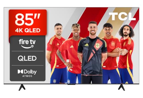 TCL 85T6C 85 Pulgadas QLED 4K HDR10+ Smart TV con Fire TV, Dolby Atmos