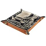 SPACE SAVE: Das Tablett eignet sich perfekt zum ordentlichen Anordnen von Schlüssel, Uhr, Handy, Münzen, Schmuck und anderem Zubehör. Es ist groß genug, um Ihre Artikel aufzunehmen, ohne zu viel Platz auf Ihrem Schreibtisch zu beanspruchen