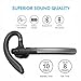 BlueFit Bluetooth Headset Bluetooth Earpiece for Cellphones Wireless Blue Tooth 5.2 Head Set in-Ear Piece w/Mic Microphone for Cell Phone Hands-Free Noise Canceling for Car