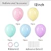Voircoloria Pastel Balloons, 66pack 12inch Macaron Latex Party Balloons for Graduation, Easter, Wedding, Birthday, Bridal Shower, Rainbow Party, Baby Shower, Anniversary Party Decorations #1