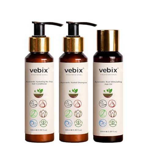 VebixProfessional Customised Regimen HairCare -3 Ayurvedic Produc...