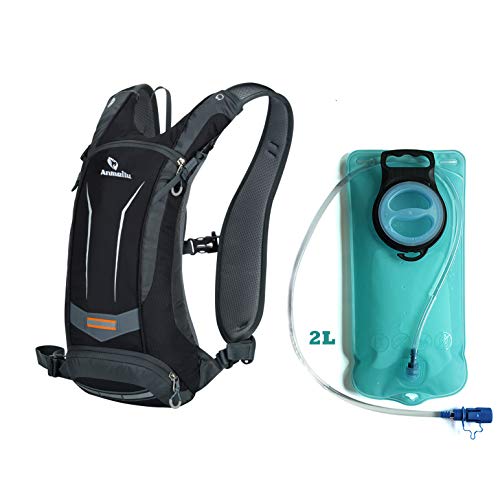 VERTAST 10L Ultra-lightweight Compact Sports Backpack Cycling Hydration Pack Waterproof Running Hiking Climbing Rucksack, Black