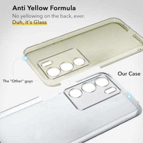 Image of Jkobi Lifetime Anti-Yellow Clear Back Cover Case for Vivo V29 | Vivo V29 Pro 5G (Sleek Hard Crystal | Shockproof and Camera Protection)