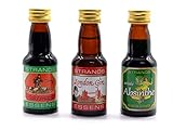 Set de Esencias: London Gin + Jaktsnaps + Absenta – 3 x 25ml, No Contienen Alcohol, Inspiradas en Licores Clásicos Europeos