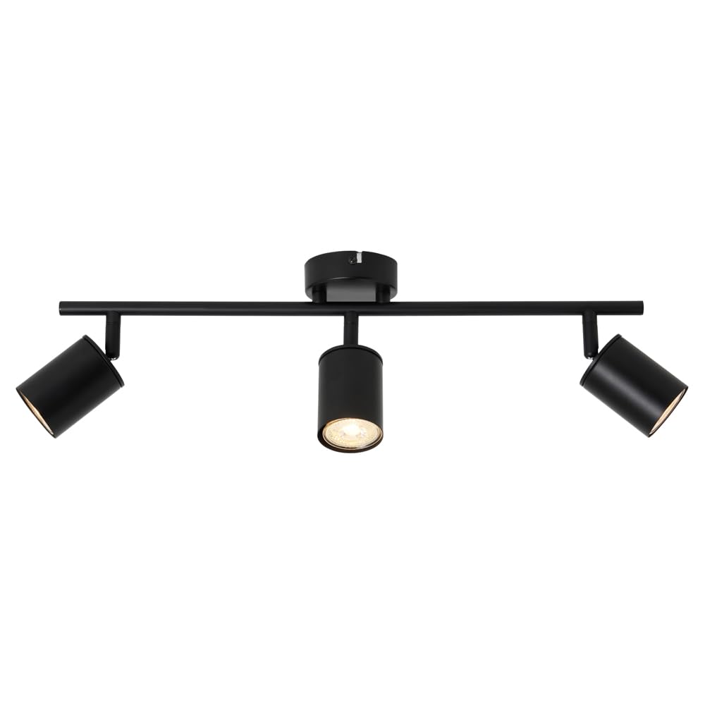 LITECRAFT Tanner Spotlights Adjustable Ceiling 3 Lights - (Bar, Black)