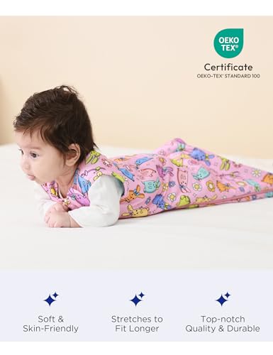 Image of Bamboo Viscose Infant Sleep Sack 1.0 TOG Sleeveless Sleep Bag for Baby with 2-Way Zipper