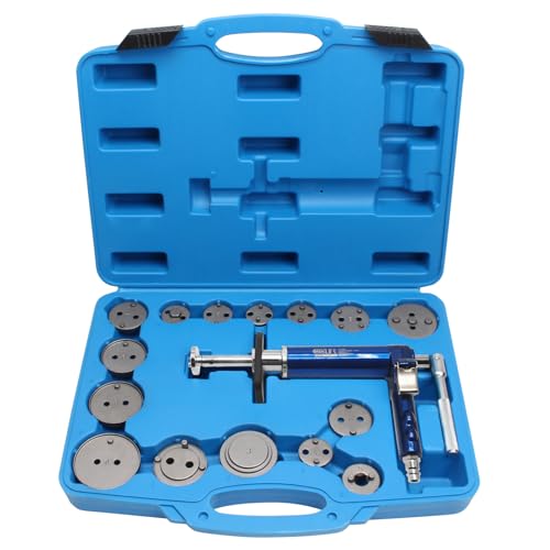 CCLIFE 16 pièces Repousse Piston Frein pneumatique Kit Repousse Piston d'étrier de Frein Gauche et Droite raccord d'air comprimé 1/4 ' Pression de 5 à 8 Bar