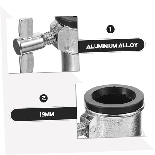 Levemolo Ajustador de tornillo de soporte para batería compatible con modelos de soportes de batería, fácil instalación y mayor estabilidad para instrumentos de percusión miniatura 5