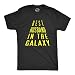 Crazy Dog Tshirts - Mens Best Husband in The Galaxy Funny Nerdy Love Valentines Day T Shirt (Heather Black) - XL - Homme