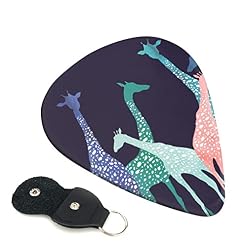 ASDTEHCY Lot de 6 médiators en celluloïd, colorés, pour les amateurs de girafe, fins, moyens et lourds pour guitares… - Les Beatles, Paul McCartney, John Lennon, RIngo Starr, George Harrison